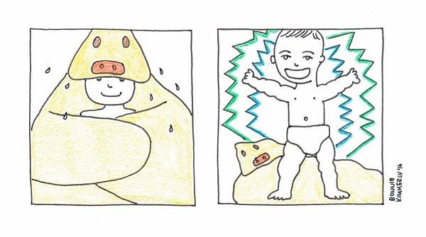 9. У вашего ребенка тоже после купания открывается второе дыхание?