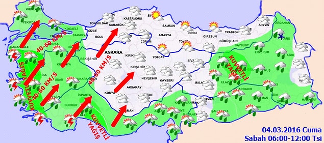 BÖLGELERİMİZDE HAVA