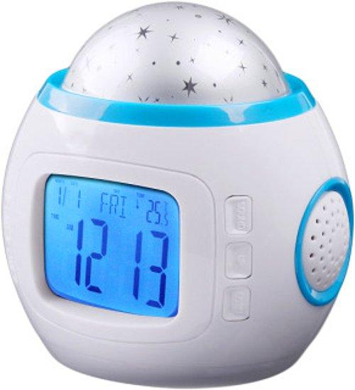 9. Alarm clock with a projection of the starry sky ⏰