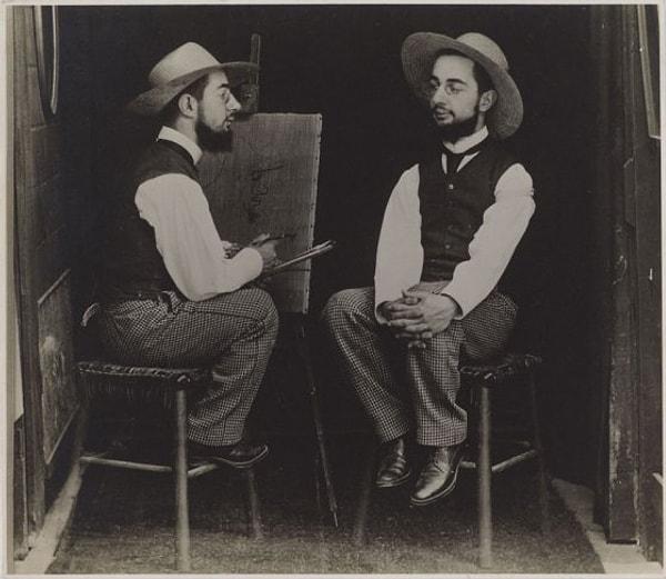 13. Henri de Toulouse-Lautrec sanatçı ve model olarak (1892)