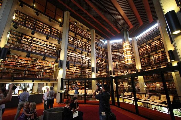 3. So many rare books from centuries ago can be found inside.