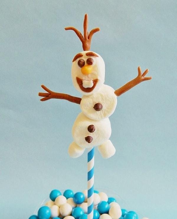 6. Sevimli Olaf'ın en tatlı hali marshmallow hali!