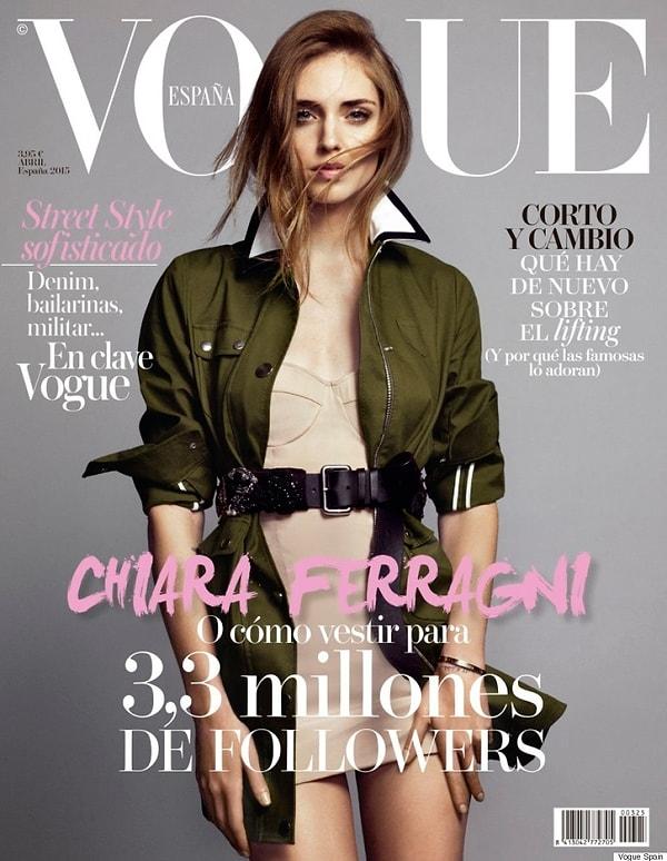 Her gün bambaşka bir başarıyla adını tarihe yazdıran Chiara, Vogue dergisine kapak olan ilk blogger!