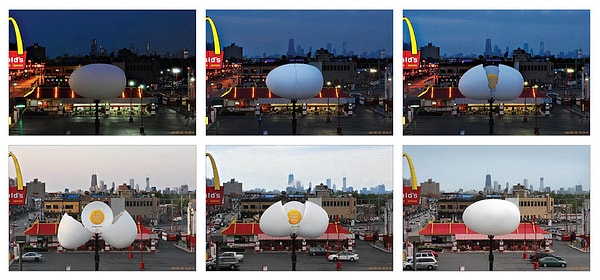 21. Разбитое яйцо, намекающее на то, что пора бы и позавтракать ;)