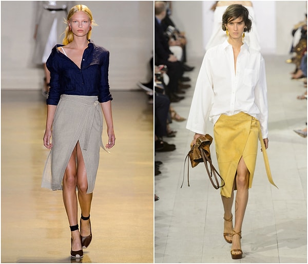 9. Юбка с запахом.