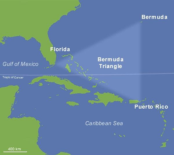 Bermuda şeytan üçgenini duymuşsunuzdur.