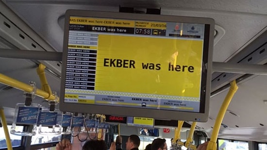 İETT Sitesi ve Metrobüs Ekranları Hacklendi: 'Ekber Was Here'