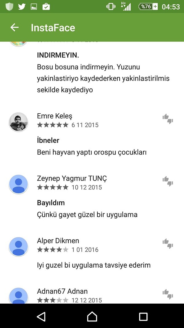 14. Beni hayvan yaptı