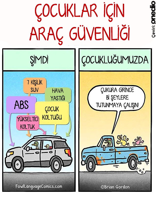 3. Ben bagajda oturmak istiyorum! 🚗