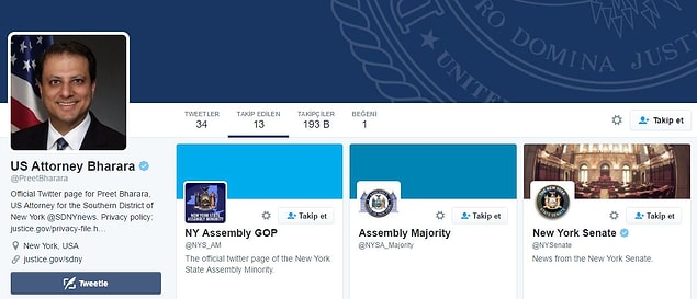 Ancak bu takip kısa sürdü. Ertesi gün Twitter kullanıcıları savcının profiline baktığında, savcının Cumhurbaşkanı Erdoğan'ı, artık takip etmediğini gördüler.