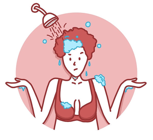 6. Никогда не снимайте бюстгальтер.