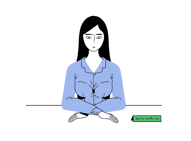 Пришла на важное собеседование? Твоей груди тоже надо выглянуть и посмотреть на менеджера по персоналу