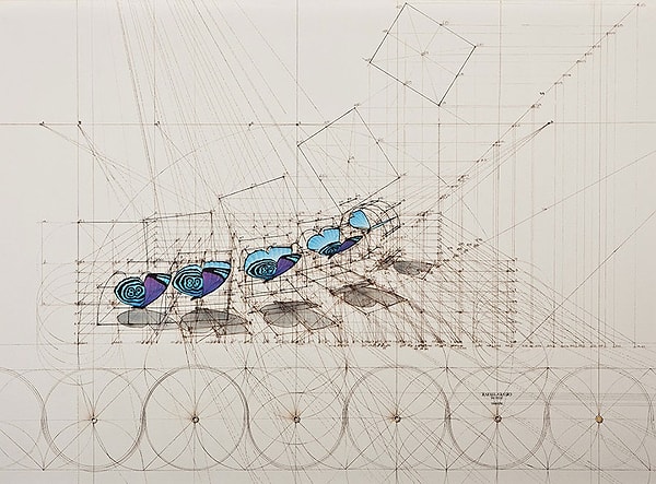 4. Тут и трехмерные расчеты, и логарифмические спирали, и строгие линии.