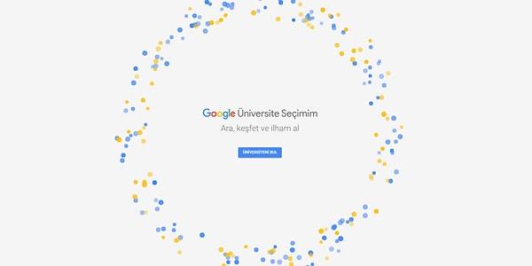 Daha iyi tavsiyeler almak için siz en iyisi önce bir Google Üniversite Seçimim'e gelin. Bu önemli kararınızı Google ile birlikte verin.