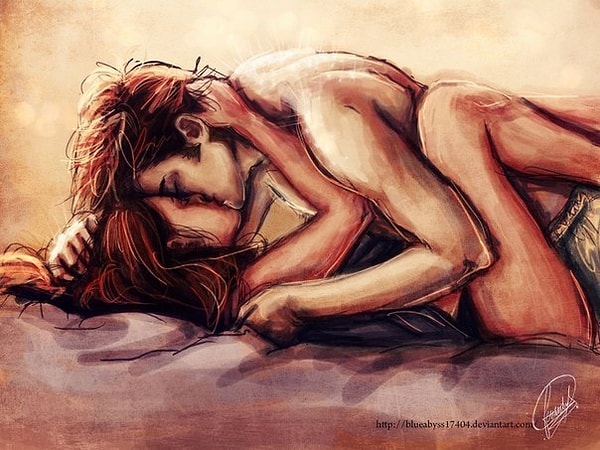 3. «Мне нравится примирительный секс после ссоры с парнем. Он такой грубый и жесткий и даже оставляет мне синяки 😍😍😍»