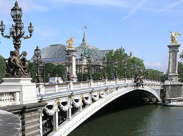2. Paris'in en süslü köprüsü Pont Alexandre III