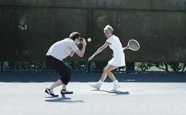 16. "I forgot my zoom lens; just a sec-OUCH-AWW!"