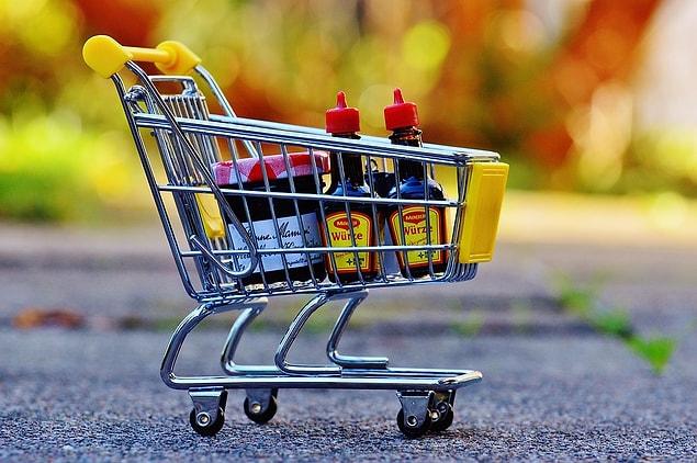 5. Even if you're  only planning on buying a few things, get the shopping basket instead of the cart.