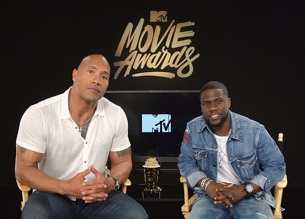 1. Как известно, Дуэйн Джонсон и Кевин Харт были ведущим на MTV Movie Awards 2016.