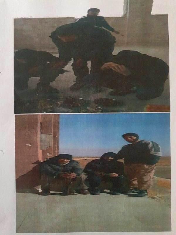 Fotoğraflarda ayrıca Alagöz, canlı bomba olarak aranan Kasım Dere, Osman Kızılbent ve Mehmet Şükrü Yoldaş'la yemek yerken görülüyor.
