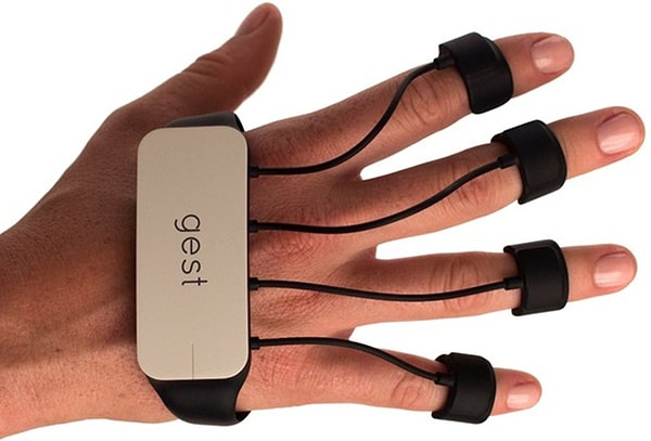 2. Цифровая перчатка Gest, заменяющая клавиатуру и мышь