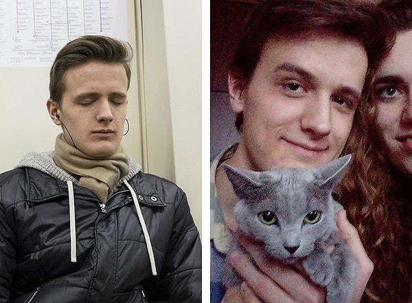 3. Egor, iki ay boyunca metroya bindiğinde karşısında oturan insanların fotoğraflarını çektikten sonra, uygulamayı kullanarak Rus sosyal medya sitesi VK'de bu insanların profillerini buldu.