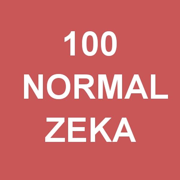 Normal Zeka: 100!