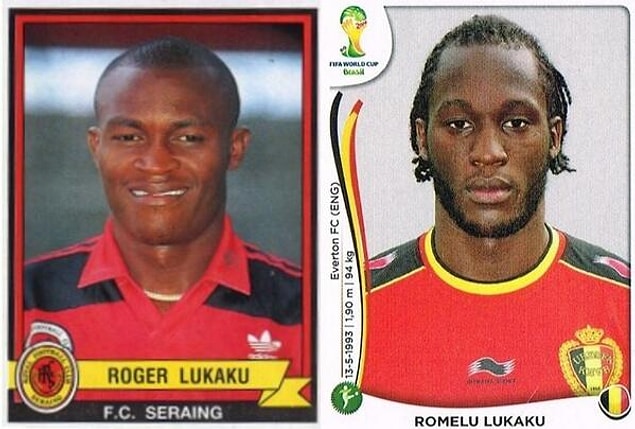 8. Romelu Lukaku – Roger Lukaku