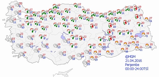 Meteoroloji'nin Kuvvetli Yağış ve Fırtına Uyarısı Sürüyor