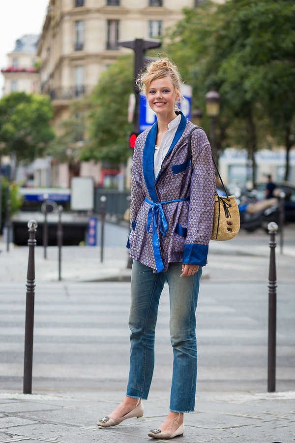 9. Можете комбинировать верх или низ с джинсами или рубашкой.