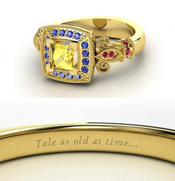 3. Güzel ve Çirkin'in prensesi Belle'nin yüzüğü, en az onun kadar güzel!