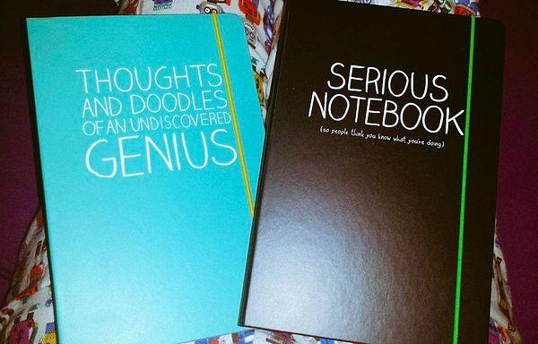 2. Still, you can convince yourself that you need a new notebook at any given moment.