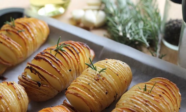 7. Patates+Tereyağı+Biberiye+Kimyon+Zeytinyağı