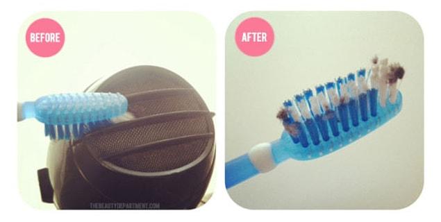 35. You can use an old toothbrush to clean the filter of your blow-dryer.