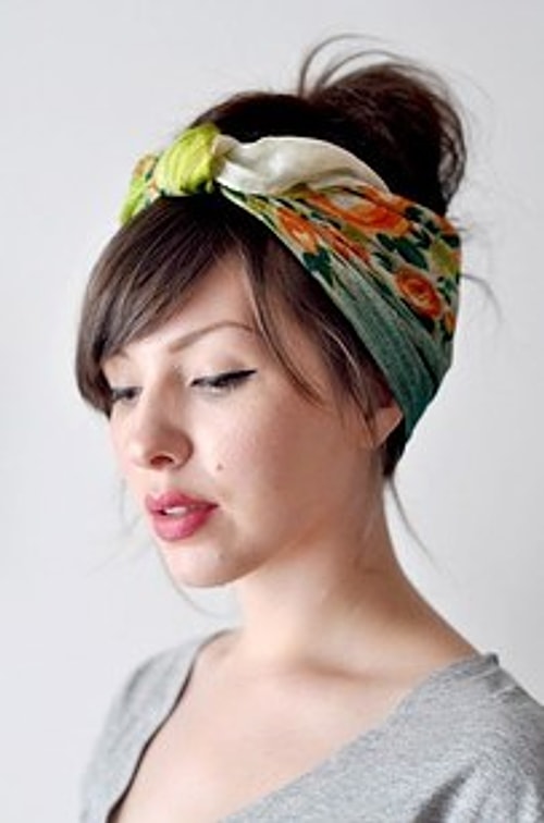 If you're having a bad hair day, try using a hair band or a scarf.