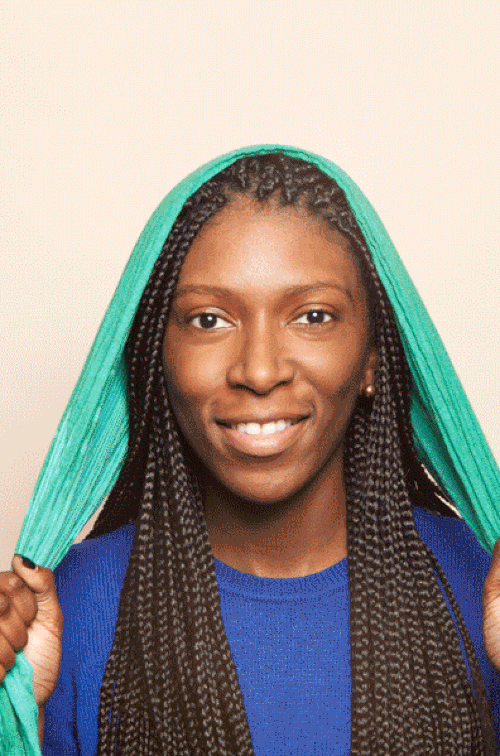 If you're having a bad hair day, try using a hair band or a scarf.