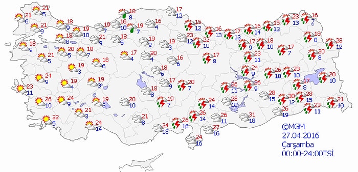 Dikkat! Meteoroloji'nin Fırtına ve Kuvvetli Yağış Uyarısı Devam Ediyor