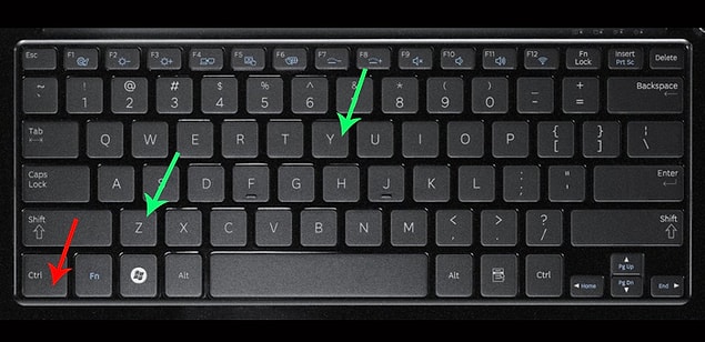14. Ctrl + Y ve Z ---> Eylemi tekrarla ya da geri al.