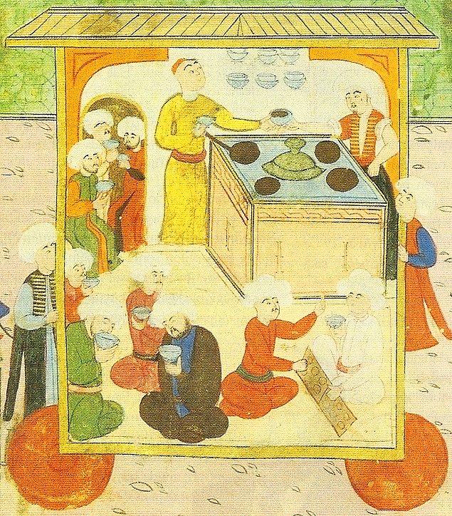 16. yüzyıldan başlayarak Türk minyatürlerinde mangalaya ait tasvirler yer almıştır.