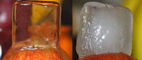 8. Suyu dondurmadan önce kaynattığınızda buz kalıplarınız kristal berraklığına kavuşur. ^^