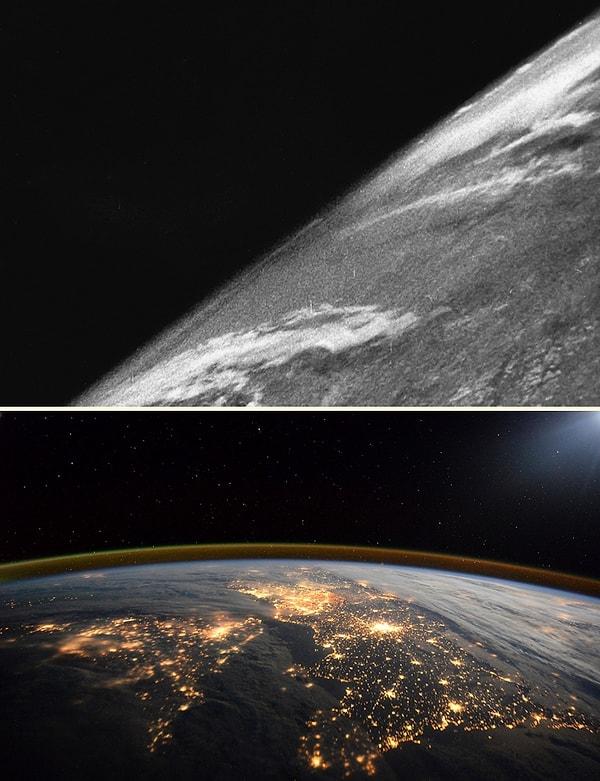 2. Dünya'nın uzaydan görüntüsü - 1946 / 2016