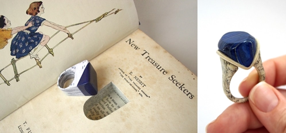 Eski Kitaplardan Yapılan ve Muhteşem Sanat Eserlerine Dönüşen Bu Takılara Bayılacaksınız!