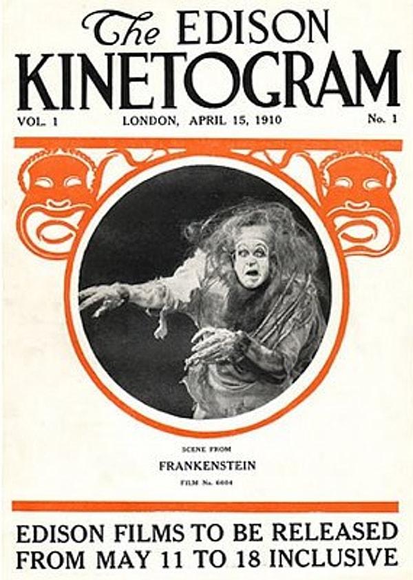 10. İlk Amerikan Frankenstein filmi 1910 yılında gösterildi: Frankenstein