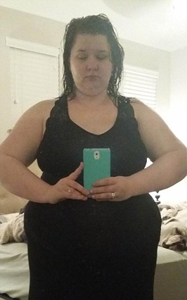 Although she was never skinny, the significant change in her eating habits has caused her to become obese.
