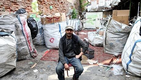5 Dil Bilen Suriyeli Nadir İbrahim, İstanbul'da Kağıt Toplayıcılığı Yaparak Geçiniyor
