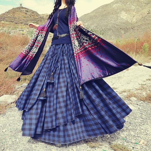 15. А уж в этих разноцветных юбках в стиле бохо и этно вы будете просто неотразимы