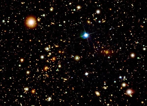8. Gözlemleyebildiğimiz en uzak galaksiler, ışık hızının %90'ı kadar bir hızla bizden uzaklaşmaktadır.