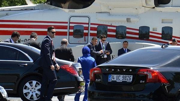 Erdoğan ailesi nikâha helikopterle geldi
