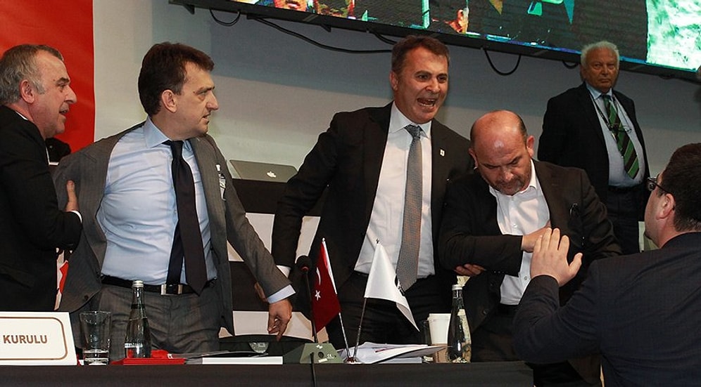 Beşiktaş'ta Olaylı Kongre: Fikret Orman Yumruk Attı!