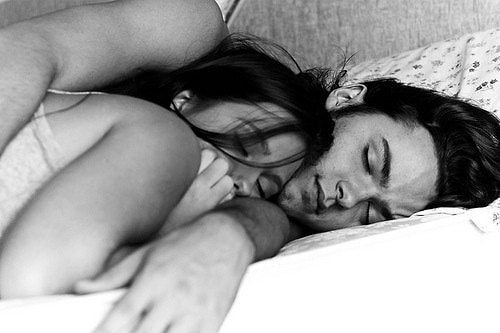 Waking up with a numb arm because your girlfriend's head impaired the blood circulation there.